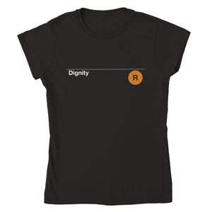 Dignity . T-shirt Women Classic Crewneck Black