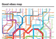 Load image into Gallery viewer, Good Vibes Map Poster
