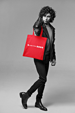 Load image into Gallery viewer, Love Line . Tote Bag Red
