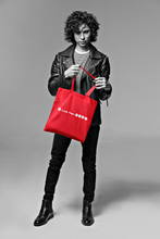 Load image into Gallery viewer, Love Line . Tote Bag Red
