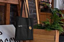 Load image into Gallery viewer, Dignity . Tote Bag Black

