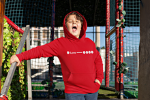 Load image into Gallery viewer, Love Line . Hoodie Kids Pullover Red
