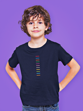 Load image into Gallery viewer, Feel The Colors . T-shirt Kids Classic Crewneck Navy
