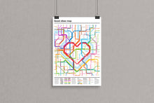 Load image into Gallery viewer, Good Vibes Map Poster
