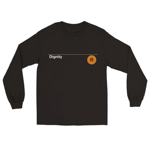 Dignity . T-shirt Unisex Classic Longsleeve Black