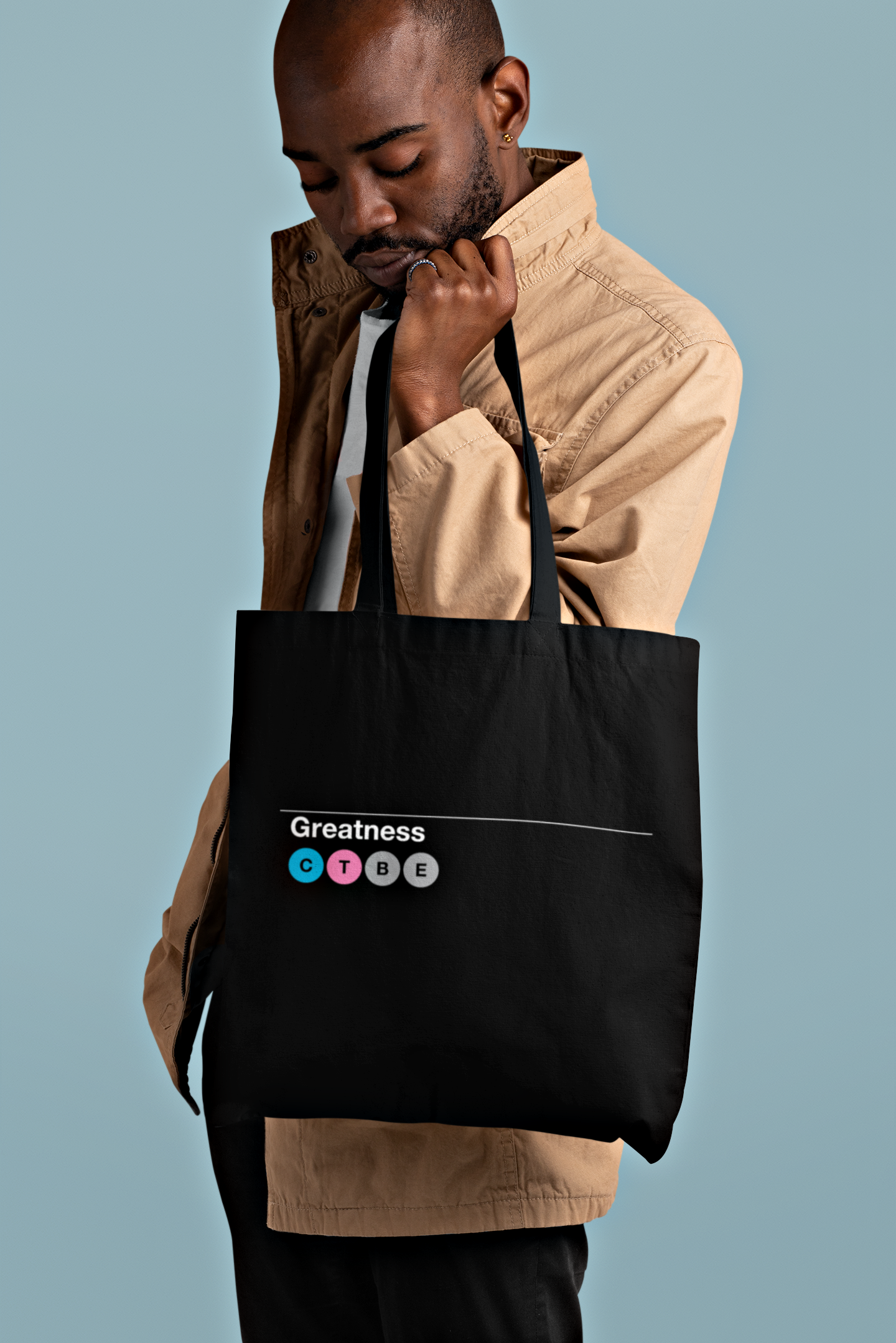 Greatness . Tote Bag Black